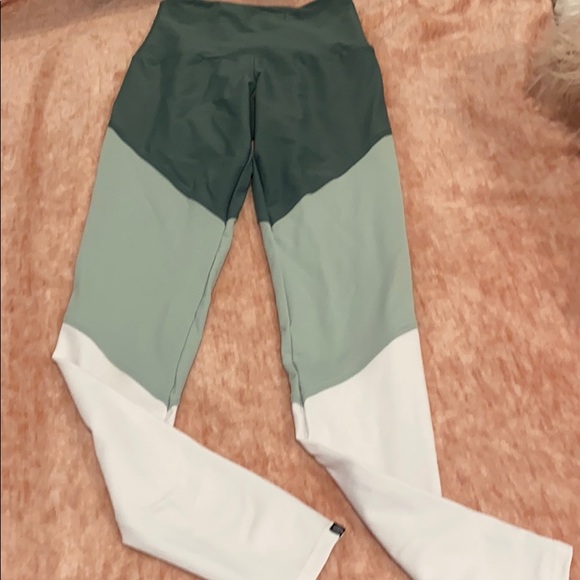 onzie high rise color block leggings full length
